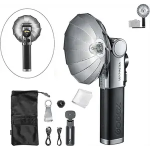 Godox Lux Master TTL Retro Camera Flash - Touchscreen Control, 6000K±300k CCT, GN25 460 Full Power, S1/S2 Optical Control, Type-C Charging, for Canon for Nikon for Sony Cameras and Others