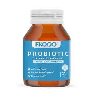 FKOOO Gut Probiotic Blend Capsules - Digestive and gut health support, relieves bloating and constipation - 60 billion live probiotics