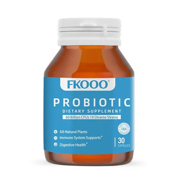 FKOOO Gut Probiotic Blend Capsules - Digestive and gut health support, relieves bloating and constipation - 60 billion live probiotics
