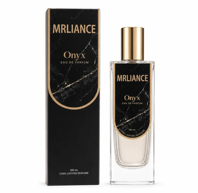 MRLIANCE Onyx Eau de Parfum 100ml, Elegant Unisex Lily Fragrance, Long Lasting Luxury Perfume Spray, Ideal Gift for Men & Women, Suitable for Daily Occasions