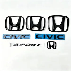 Car front and rear logo sticker accessories For Honda Civic FIT Accord Prelude CRV 5th Mugen CRZ CRX Jazz HRV Pilot Odyssey Elys