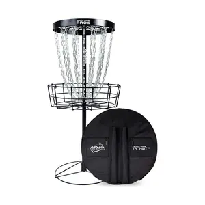 MVP Disc Golf Basket Black Hole Pro HD Catcher Target + Transit Carrying Bag