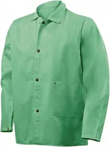 Steiner XL Size Green Flame Resistant Cotton Workwear Jacket - 52-54" Chest, Snap Closure, 1 Pocket, Long Sleeve, Model 1030-X, Work Safety Coat