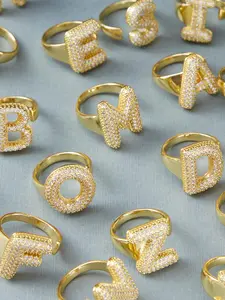 Ellie Cz Initial Ring