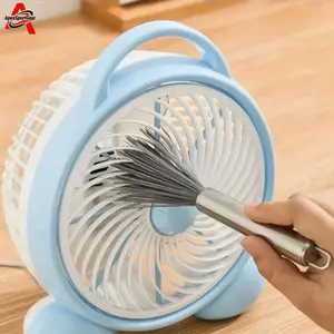 Stainless Steel Long Handle Hanging Cleaning Brush, Durable Ergonomic Metal Bristle Brush, Portable Household Cleaning Tool for Kitchen Bathroom & Daily Use