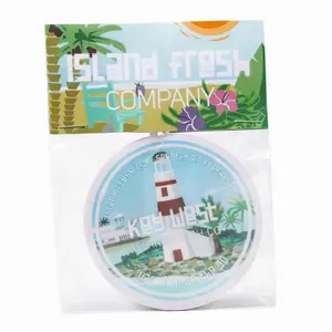 Key West Scented Air Freshener with Juicy Pineapple, Ripe Mango & Sweet Papaya Fragrance – Smooth Aromatic Delight for Car Use (Home Fragrance Supply)