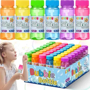 Bubble 36 Pack (2oz), for Kids, Bubble Solution with Bulk Wands in 6 Colors as Favors for Toddlers 1-3, Summer Toy Gift for Boys & Girls