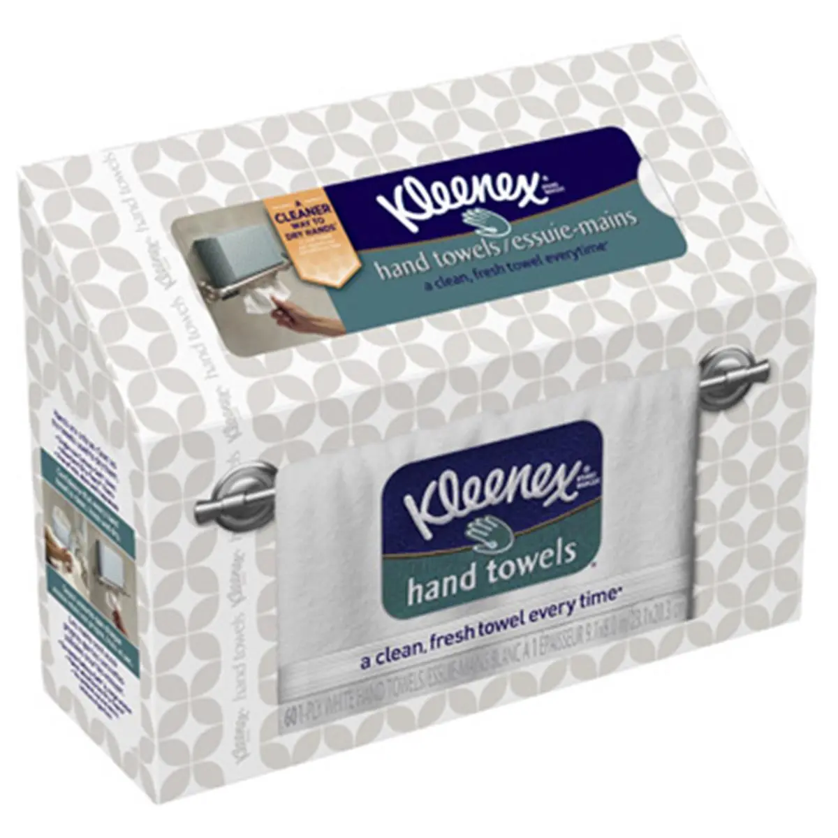 212 MAIN 38586 Unscented Cotton Soft Hand Towel Tissue - 6-Pack (60 Count Total) for Hand Drying