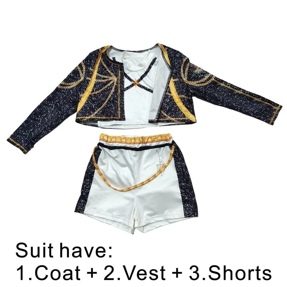 Rumi Demon Hunters Black White Cosplay Costume Halloween Stage Girl K-Pop Group Idol Vest Coat Shorts 3-piece Uniform Outfit #     kpopdemonhunters #     rumi #     rumihair. #     rumicostume #     kpop #     golden
