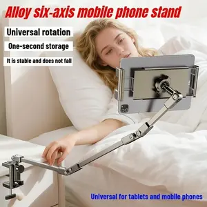 Lazy Person Phone Stand, Desktop Adjustable Tablet Clip, Easy-To-Use Mobile Holder, Perfect for Desk Organization