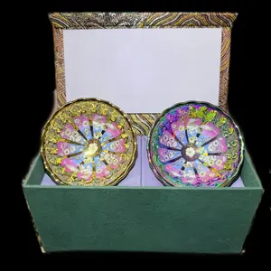 Jianzhan - Chinese Tea Cups - Handmade Products - Cherry Blossom Magpie set - Two Cups - Gifts - Collectibles - Artworks