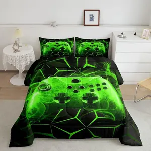 Feelyou Gaming Comforter Set - Multi-Size Digital Print Bedding with Breathable Softness, Comfy Bed Sets Featuring Game Controller & Game Graphics Gamer Console Design