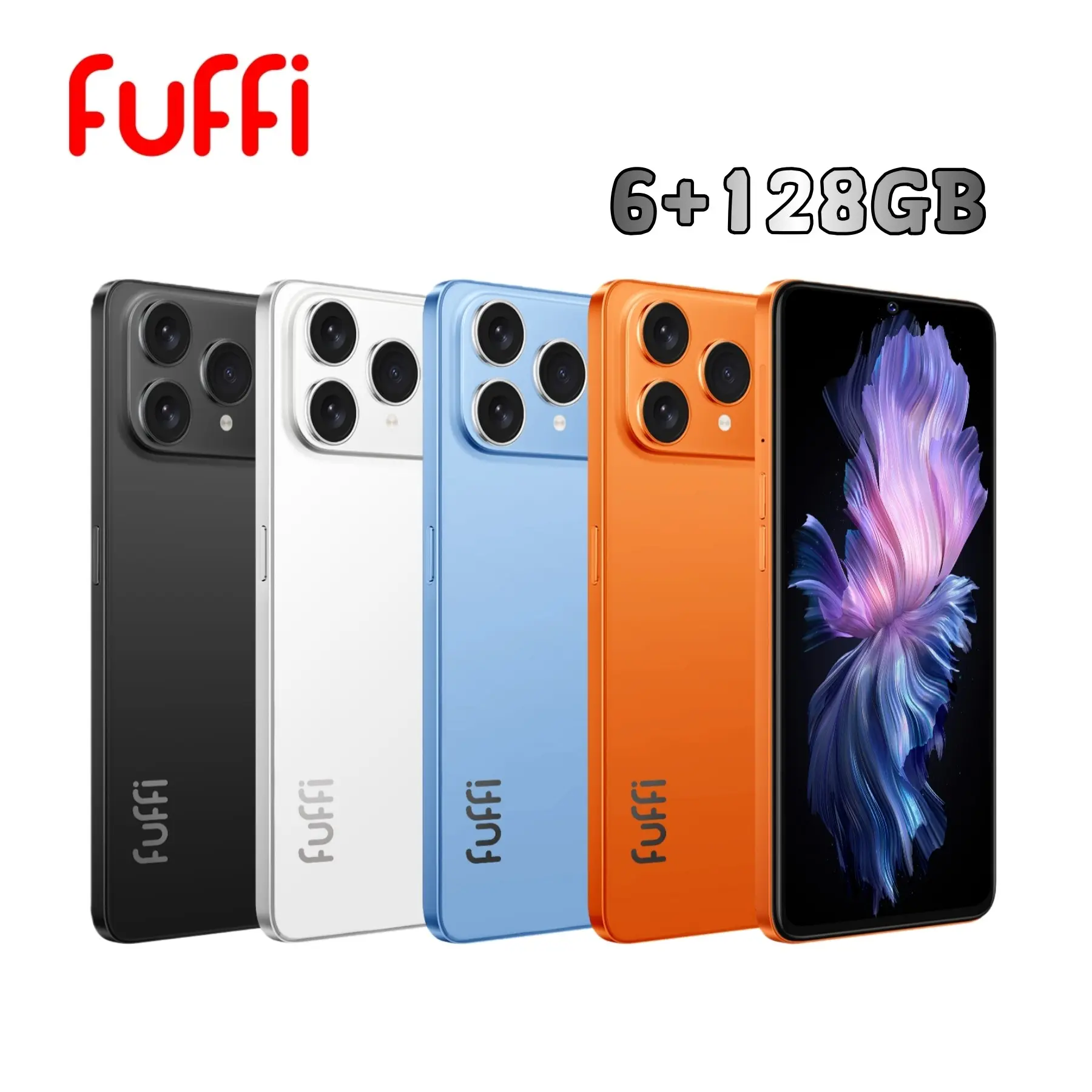 Fuffi M17 Pro Large Screen Smartphone, 6.53-Inch HD Screen, 6gb RAM 128GB ROM, Octa-Core Processor, Global 4g Network, Dual Sim, 4000mah Battery, Android system mobile phones Cellphone Modern Phone