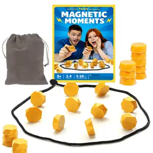 Parsin - Magnetic Chess Board Game Set with 20 Magnets, Travel Bag, Strategy Games for Kids & Adults, Fun Party Games, Classic Strategy with New Gameplay