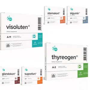 Khavinson Peptides & Bioregulators 20 Caps-Visoluten, Taxorest, Ednoluten