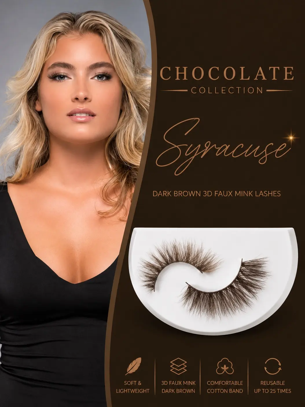 Syracuse (Chocolate Collection)  Elegant Warmth. Everyday Luxury.  Designed with beautifully layered brown fibers, Syracuse creates soft definition and effortless elegance for a look that’s both natural and captivating.