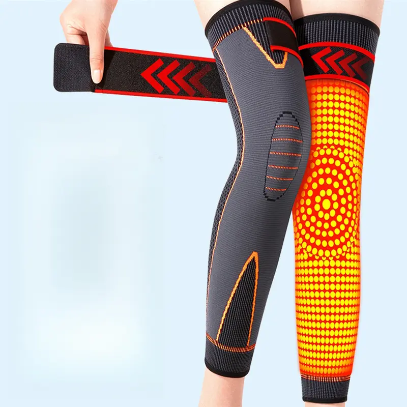 Strap Knee Pads Warm Joint Protection Cold-proof Anti-slip Self-heating Leg Warmers for Men Women Elderly Autumn Winter Leggings Patella Brace Woven Polyester Stretch Kneepads, Knee Sleeve, Sports Knee Brace
