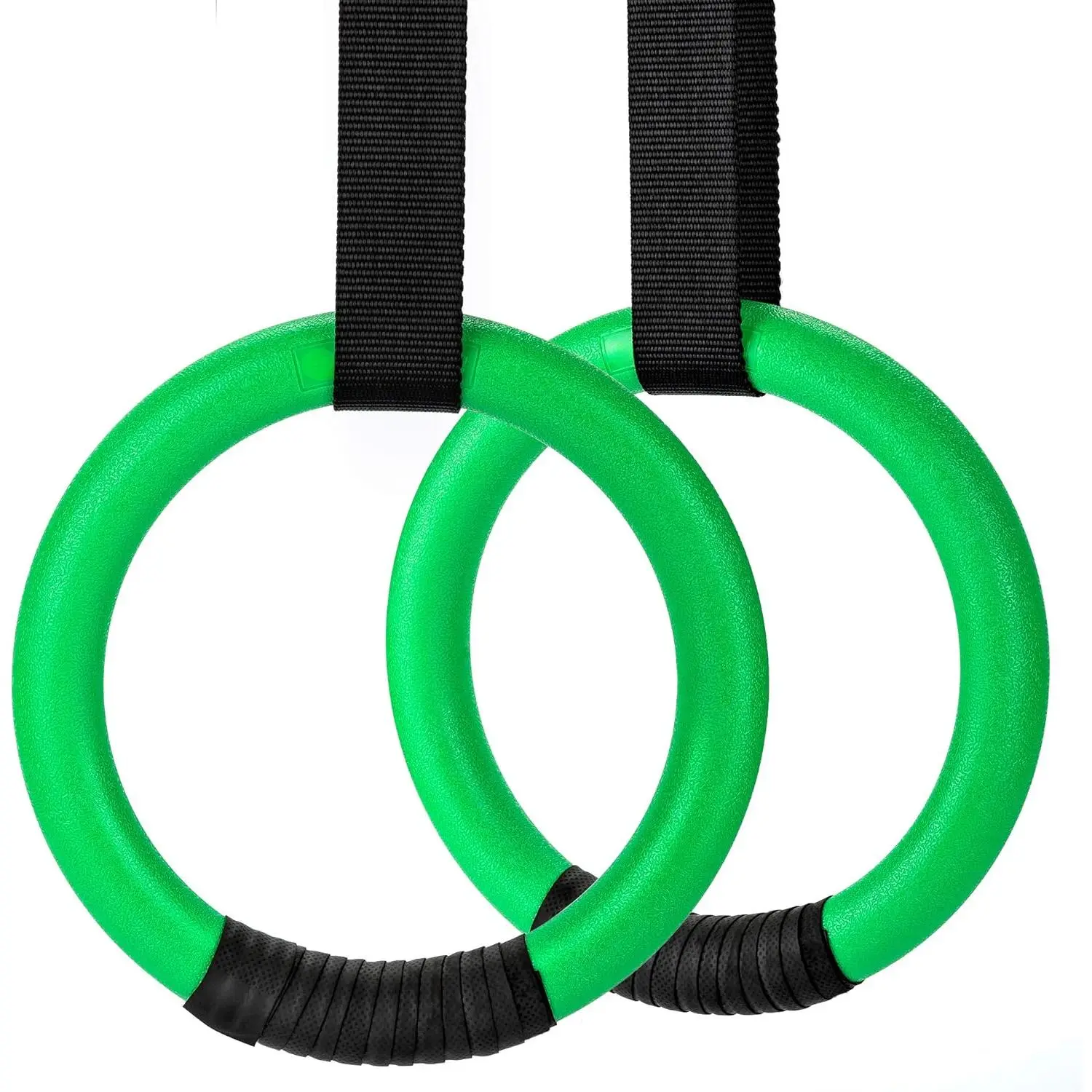 Gymnastic Rings 1100lbs Capacity with 14.76ft Adjustable Buckle Straps Pull Up Exercise Rings Non-Slip Rings for Home Gym Full Body Workout