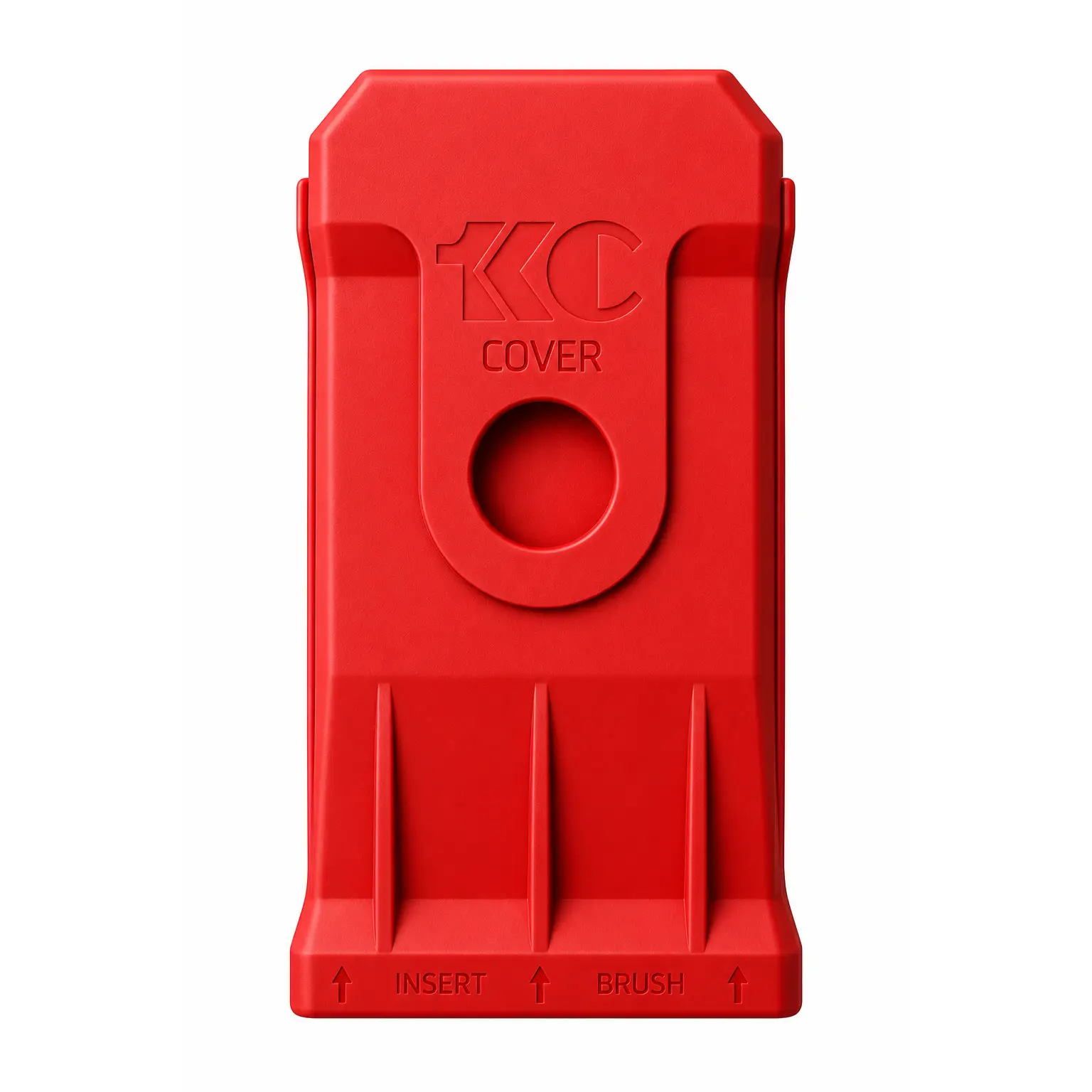1KC Cover Premium Silicone Paint Brush Cover – Red 2"