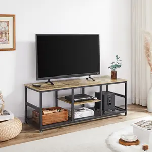 VECELO Small TV Stand Entertainment Center Media Console Table with Storage for Living Room