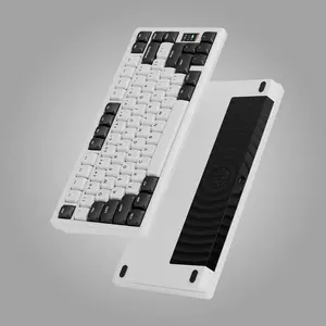 CHILKEY F75 LP Wireless Effortless Typing Keyboard, Full Aluminum Case 2.4G USB-C Hot Swappable PC Office Keyboard with 1.2 Inch HD OLED Display, Rechargeable Ergonomic Keyboards with Custom Linear Switches for Office & Gaming, Wireless Keyboard