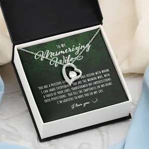Wife Necklace, Gift From Husband To Wife – Heart Necklace