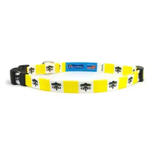 Cat Collar with Vatican City Flag | Great For National Holidays, Festivals, Parades, Sporting Events, Pride Events