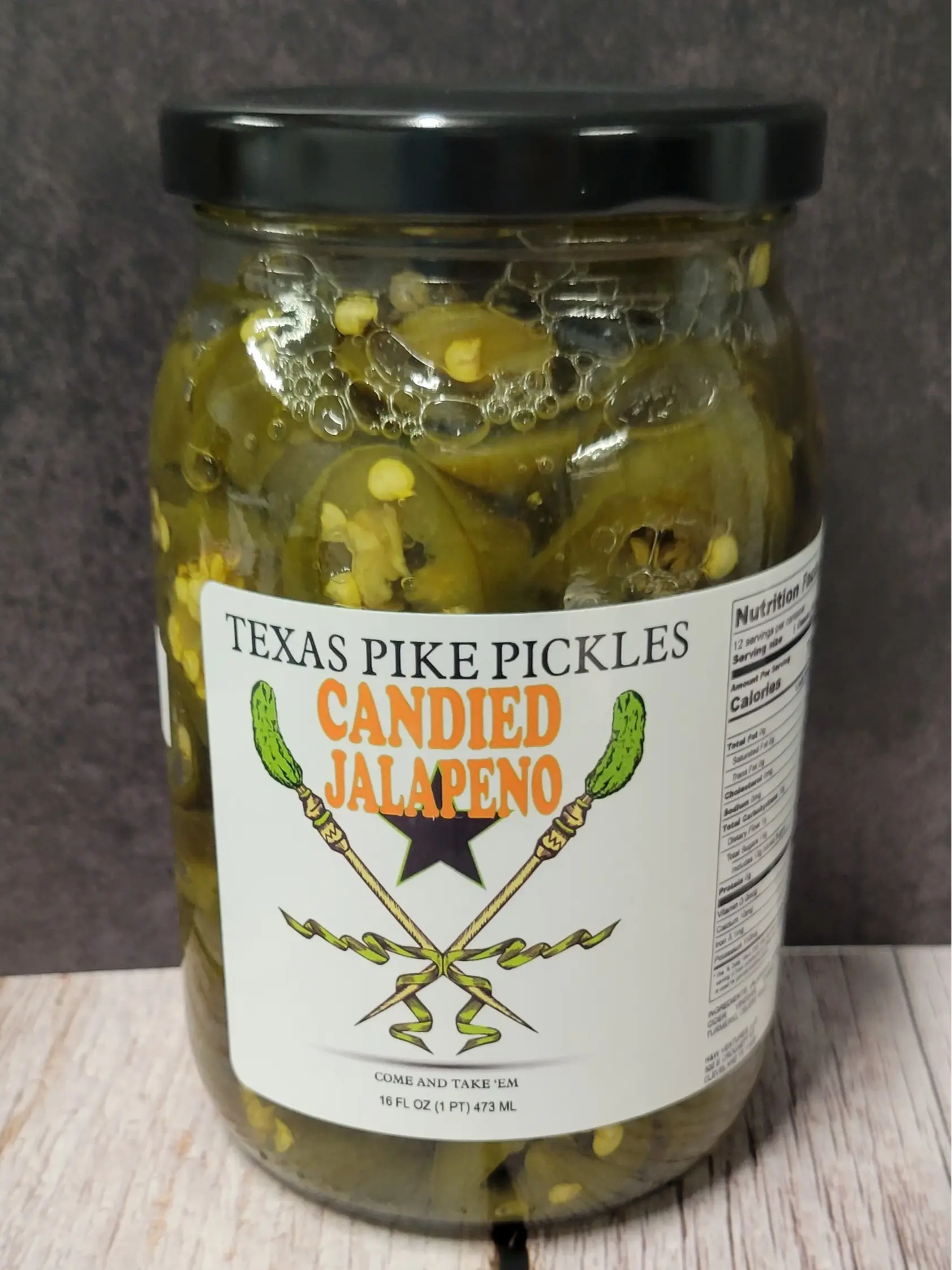 Texas Pike Pickles-Candied Jalapenos (1) 16oz