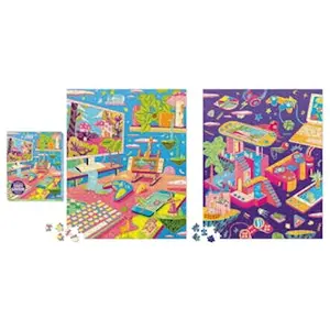 Cozy Gamer 2-in-1 Double-Sided 500-Piece Puzzle