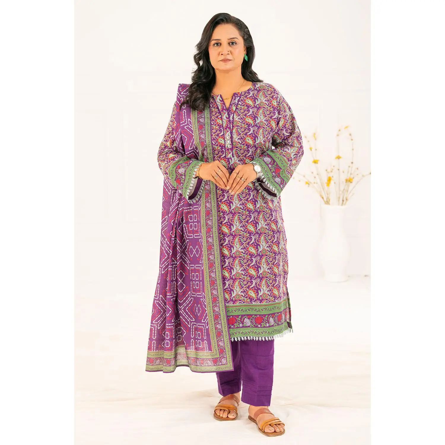 Gul Ahmed Unstitched Khaddar 3 Piece K#52112