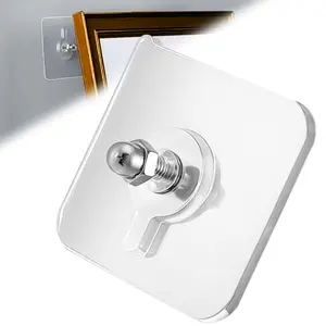 20/40pcs Heavy Duty Adhesive Hooks, Wall Hooks for Hanging, Screw Free Sticker, Seamless Screws for Wall Mount, 2 in 1 Reusable(White)