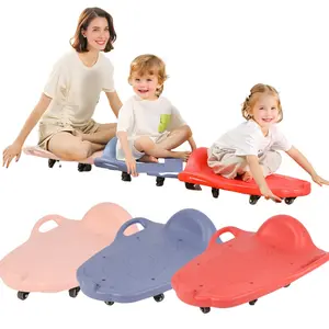 Indoor Scooter Board with Handles, Sit-Down Floor Scooter, Gym Activities for Kids, Indoor Recess Games, Sport Scooters, Physical Education Equipment, Gross Motor Toys