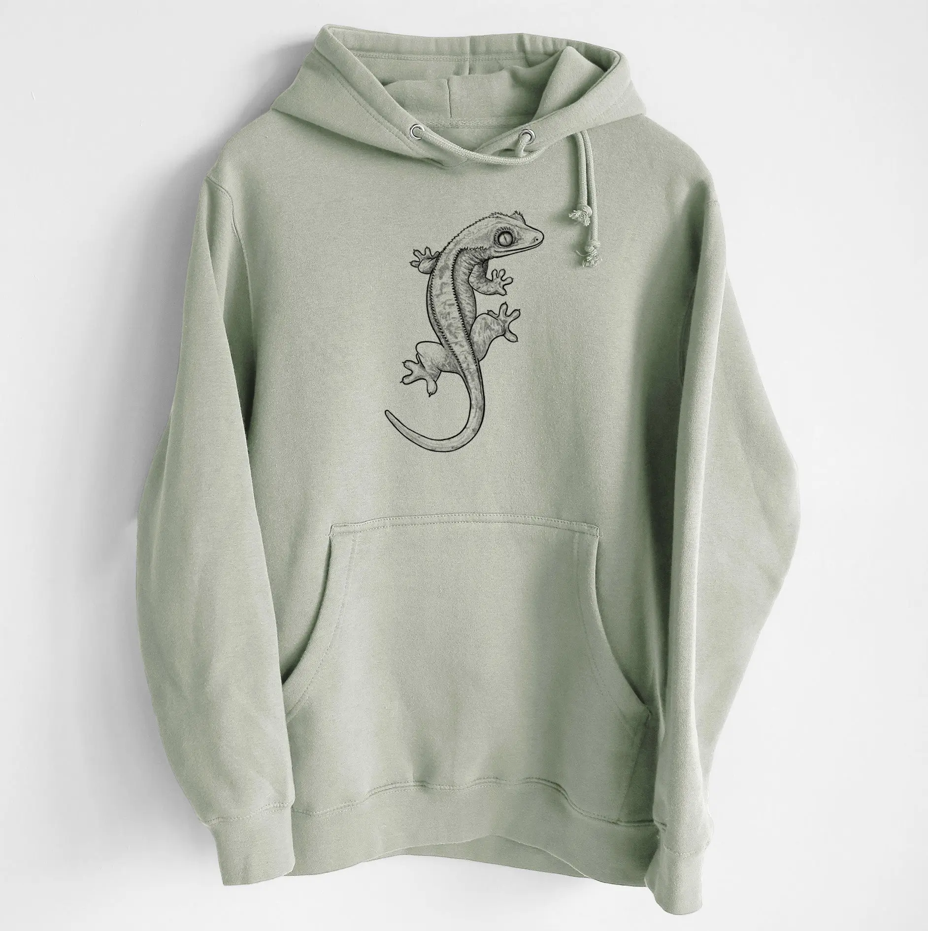 Crested Gecko - Correlophus ciliatus - Heavyweight Fleece Hoodie