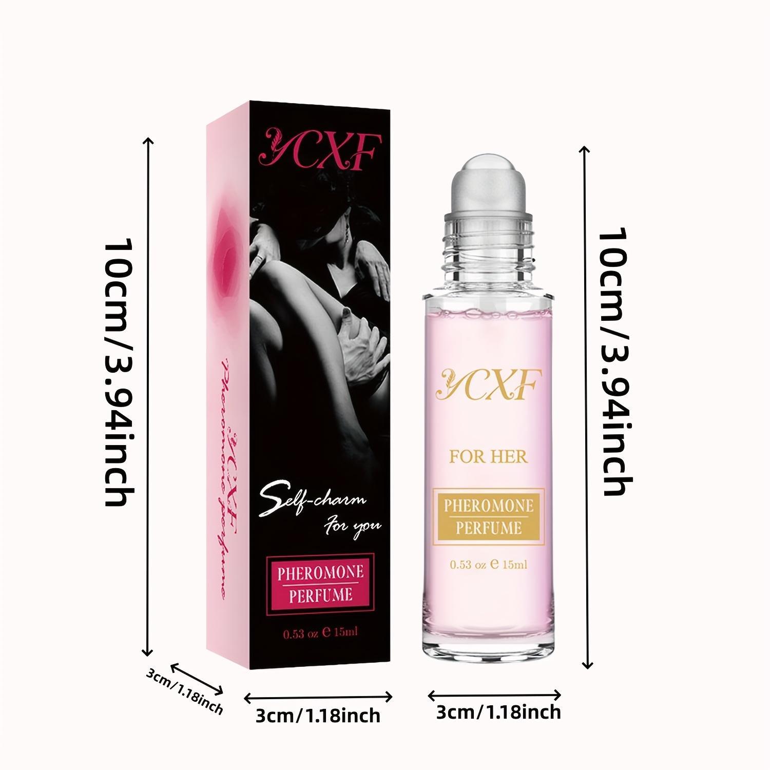Women's Pheromones Perfume Mini Roll-On - 15ml/0.5fl.oz Travel-Size Fragrance, Long-Lasting Floral Fruity Accord, Ideal for Christmas, Birthday - Enhances Attraction, Captivates Focus for Romantic Moments, Pheromones Perfume Women