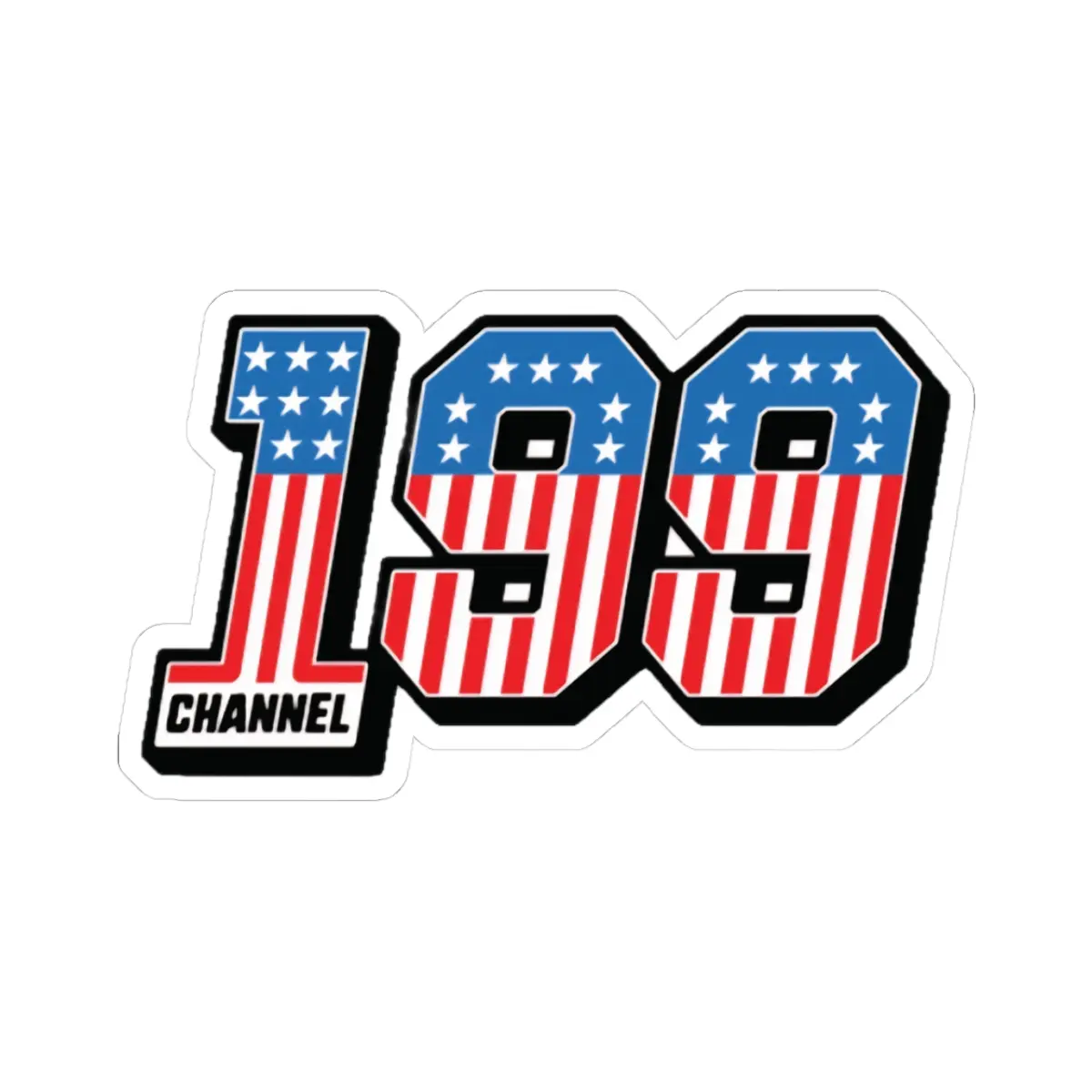 Action Sports Channel 199 Kiss-Cut Stickers, Skateboard Decal, BMX Vinyl Sticker, Adventure Laptop Sticker, Outdoor Sports Label