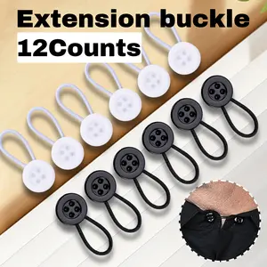 Collar Extenders Shirts Soft Elastics Expanded Tight Neck Relief Dress Shirt Button Extensions
