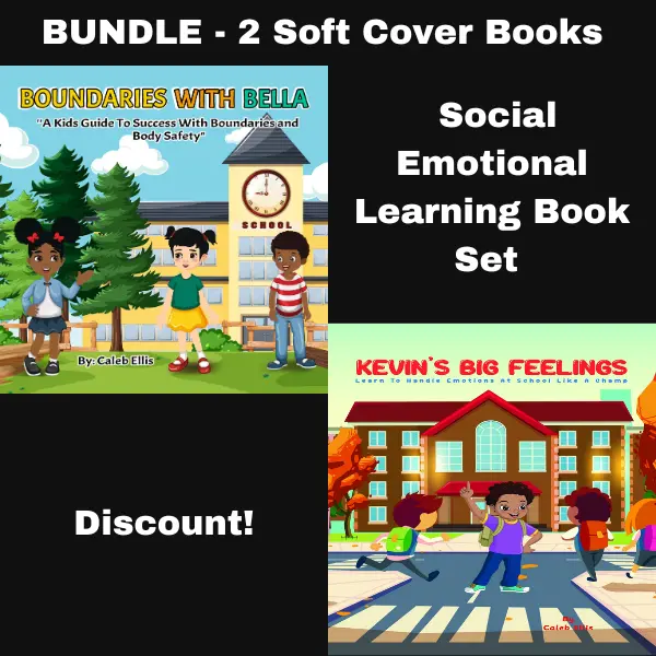 SEL Book Bundle - Kevin's Big Feelings and Boundaries With Bella - Paperback Soft Covers