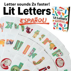 Lit Letters Español: Learn Spanish Phonics Faster | Embedded Pictograph Mnemonics for Spanish Letter Learning