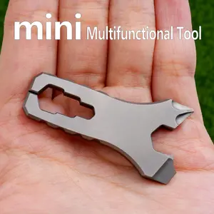 Titanium Alloy Multi-Functional Edc Tool Set, Screwdriver Combination, Pocket Tool Plier, Outdoor Camping Tool, Compact Daily Carry Tool