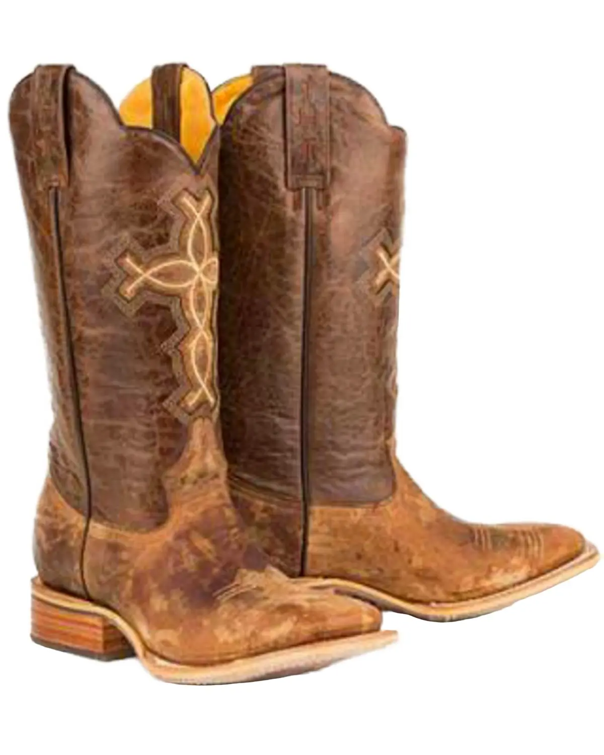 Tin Haul Men's Men'S Ichthys Philippians 4:13 Western Boot Broad Square Toe - 14-020-0007-0222 Br