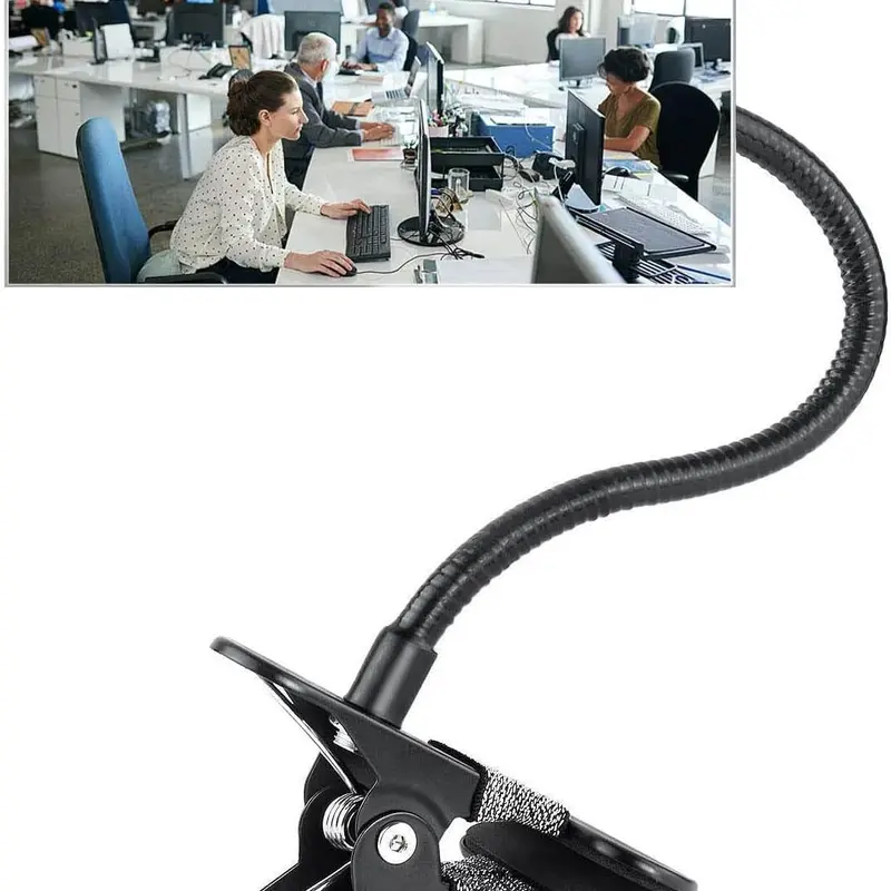 Clip On Security Mirror, Convex Cubicle Mirror for Personal Safety and Security Desk Rear View Monitors or Anywhere Decor Glass Frameless