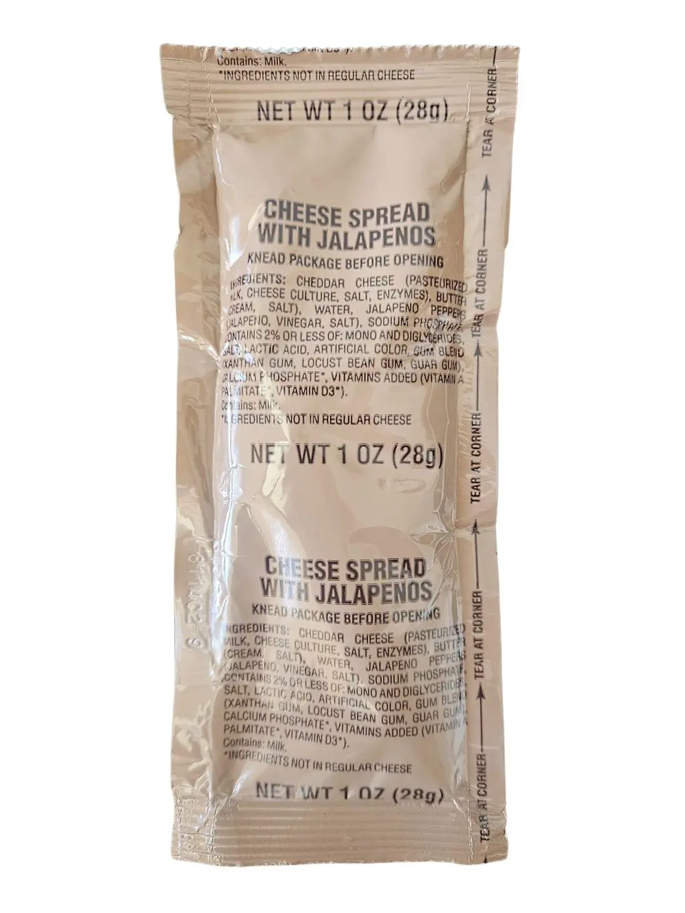 MRE Cheese Spread, Jalapeno Cheddar MRE Cheese Spread, Jalapeno Cheddar