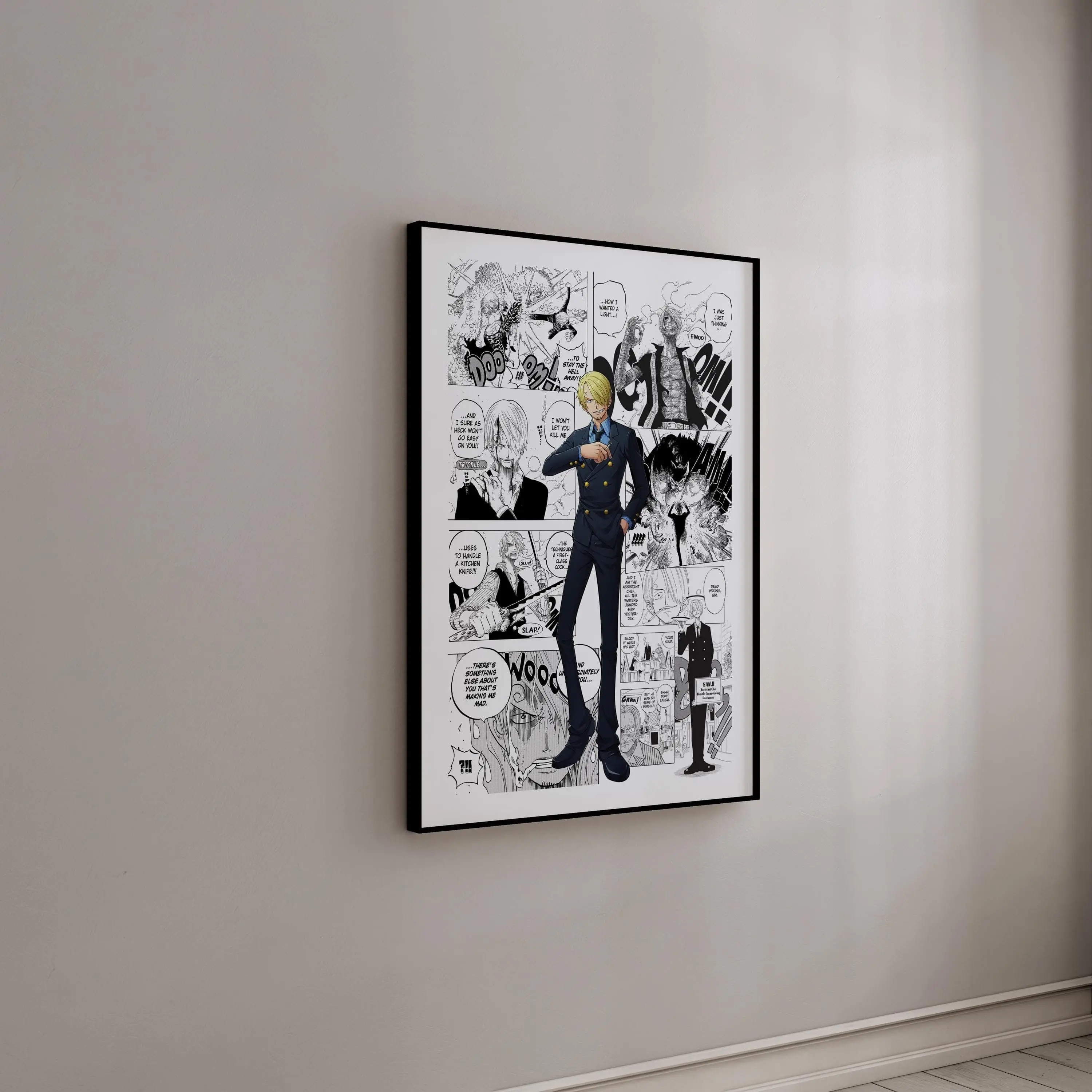 [Sale Up To 40%] Sanji Vinsmoke Manga Panel Poster, One Piece Anime Wall Art, Curated Manga Panels Decor, High Quality Print, Gift for Fans