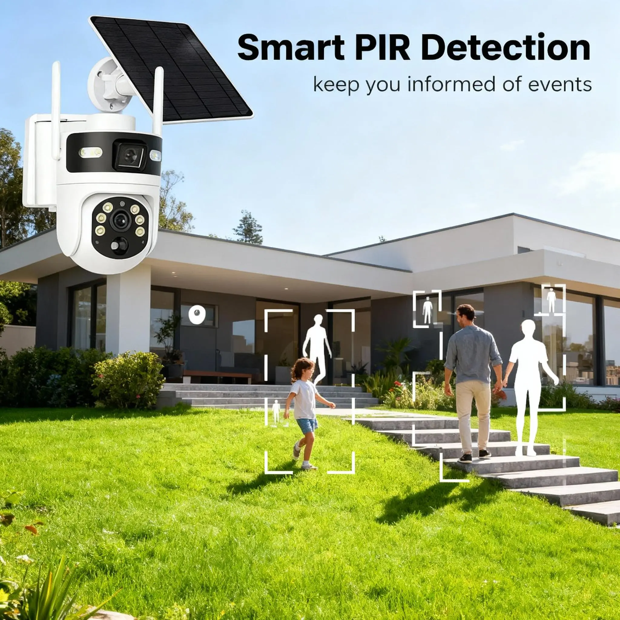 4K 8MP Solar 4G Outdoor Security Camera - No WiFi/No Power Needed, 365-Day Full-Time Battery, Human Auto Tracking, 2-Way Audio, Micro SD Card Support, Night Vision Surveillance for Campsites, Farms, Wireless Remote Access