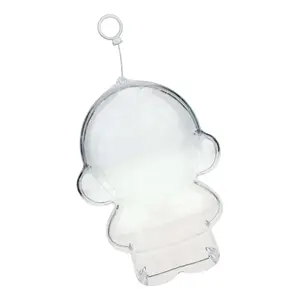 Clear Acrylic Figure Display Case With Silicone Chain Carrying