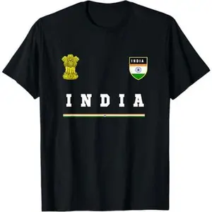 India Sport/Soccer Jersey Tee Flag Football T-Shirt