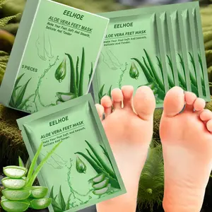 15pcs Natural Aloe Vera Foot Mask, Moisturizing & Nourishing Ingredients, Hydrating Foot Care Treatment, Gentle Exfoliating Formula