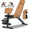 Adjustable Weight Bench, Foldable Workout Bench for Home Gym, Incline Decline Sit up Exercise Bench Press for Full Body Strength Training