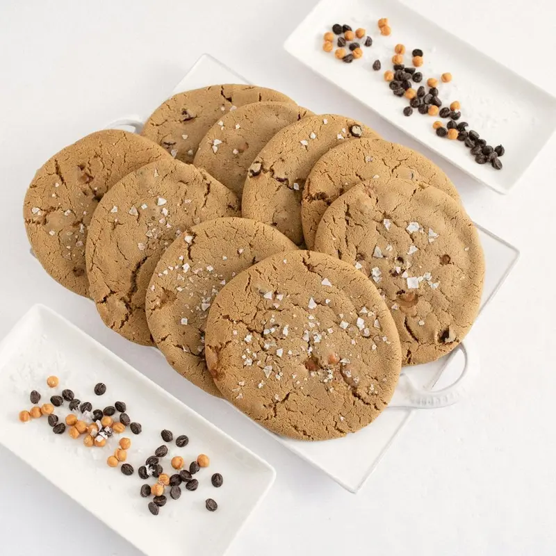 10-Pack 1/2 Pound Signature Sea Salt Caramel Chocolate Chip Cookies Snack