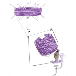 Yarn Winder with Swift, Ball Winder for Crocheting, Large Capacity 10-16oz, Smooth Center-Pull Cake Spinner, Metal Craft Supplies for Knitting Enthusiast
